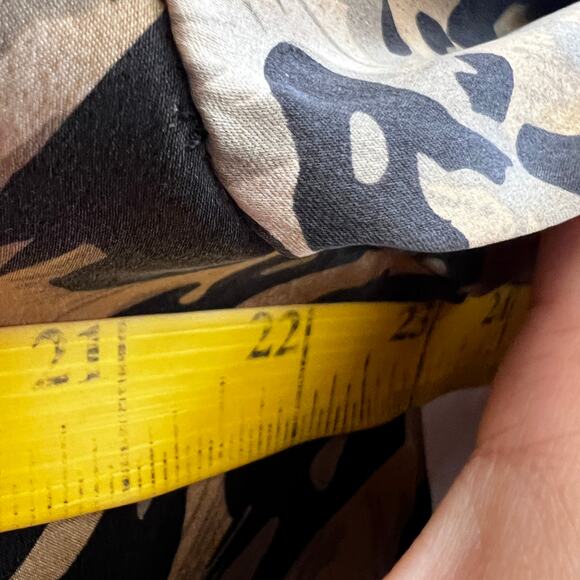 Vintage Linea by Louis Dell’Olio Leopard Print Top 100% Silk Y2K 2000s Large - Picture 5 of 5